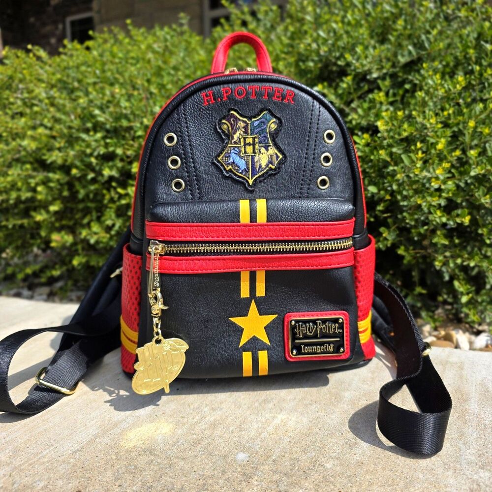 Loungefly X Harry Potter Quidditch Uniform Backpack Gryffindor Hogwarts School